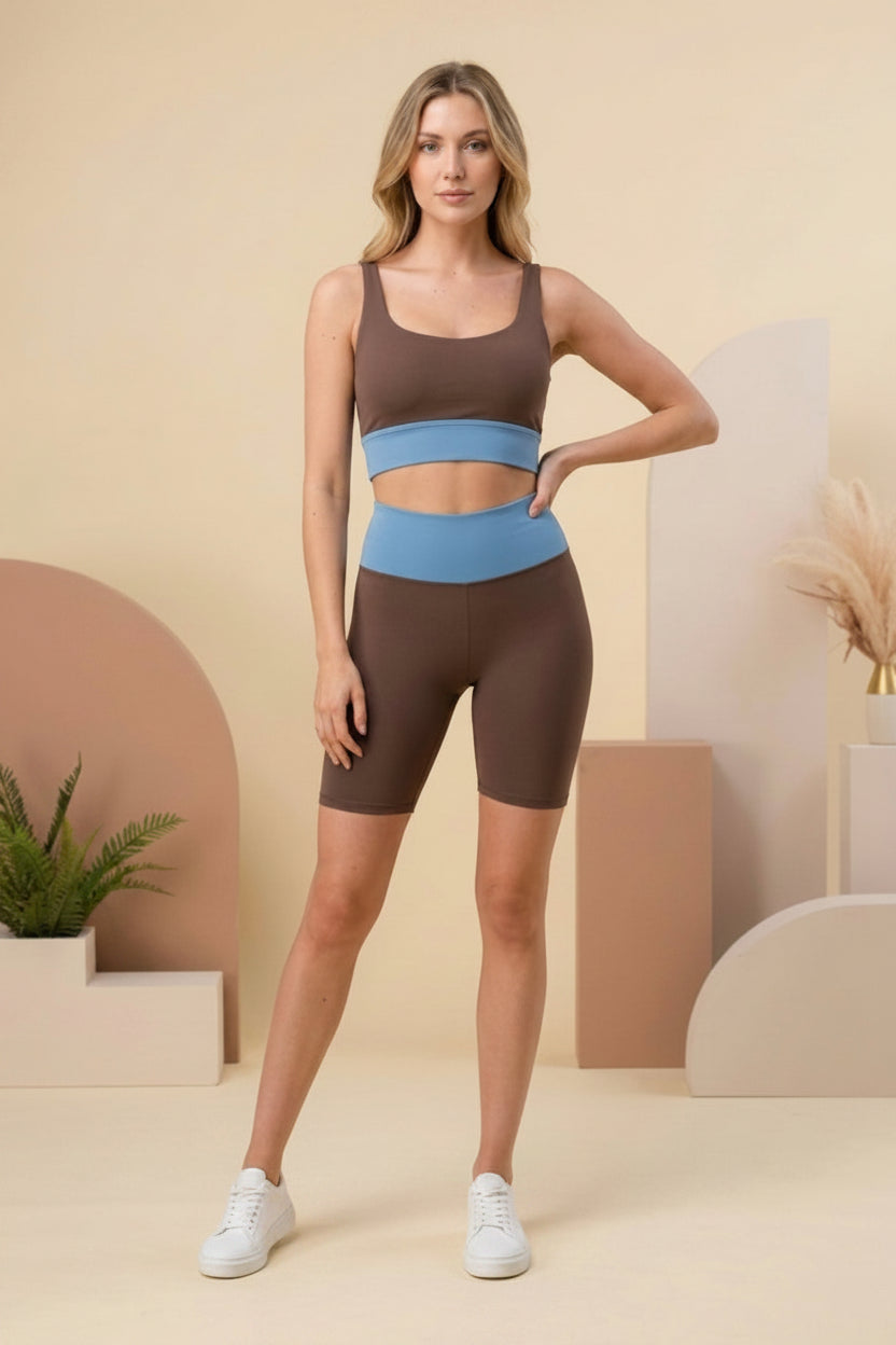Desert Blue Matching Workout Set