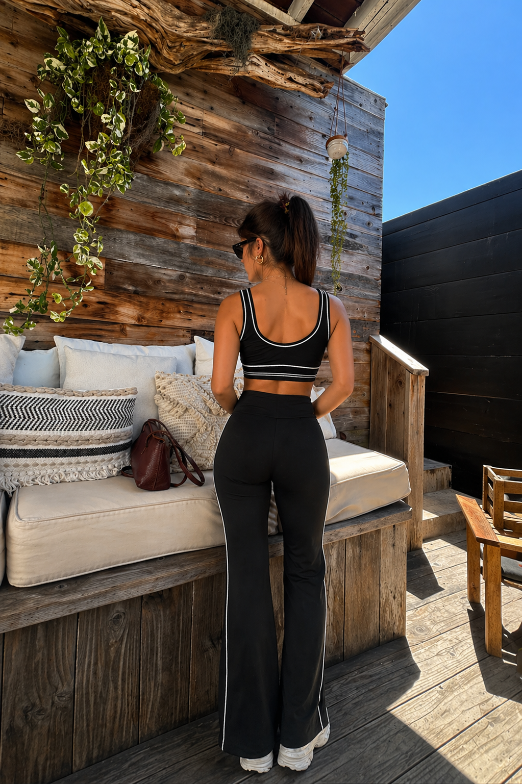 Black Circuit Pinstripe Active Set