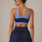 A Contrast Blues Sports Bra + Tennis Skirt