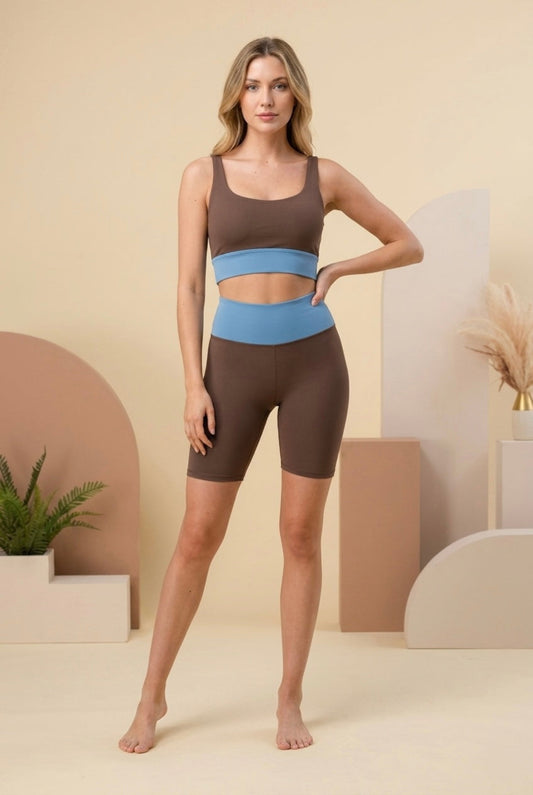 Desert Blue Matching Workout Set
