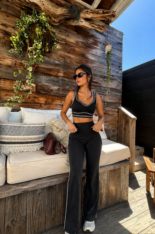 Black Circuit Pinstripe Active Set