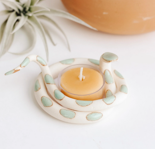 Ceramic Snake Tealight Holder